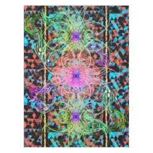 Lush Colourful Syberpunk Tablecloth