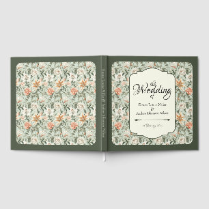 Lush Cottagecore Tiger Lilies & Roses, Guest Book