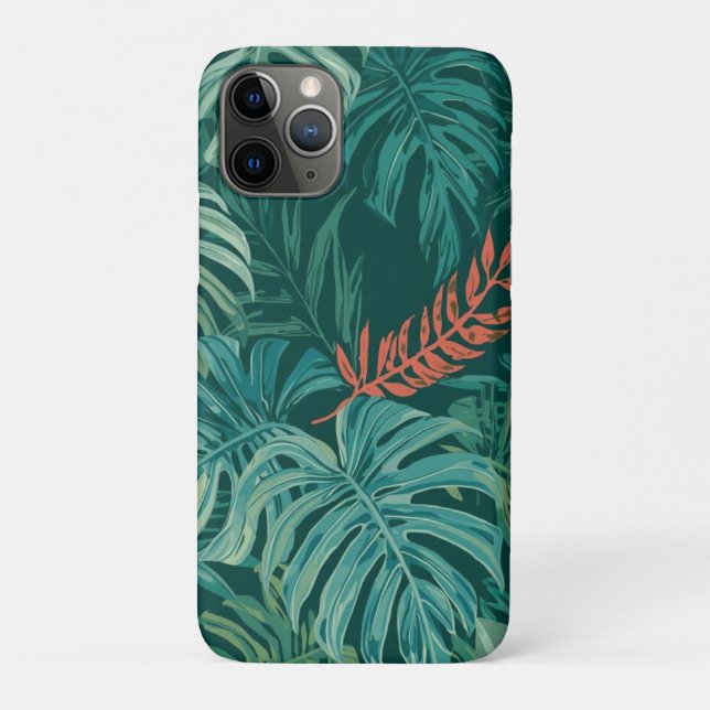Lush Emerald Jungle Print Case-Mate iPhone Case (Back)