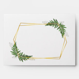 Lush Fern Tropical Botanical Wedding Suite Envelope