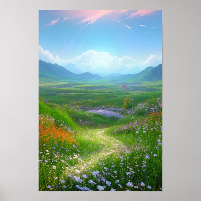 Lush Fields of Beauty Poster (Front)