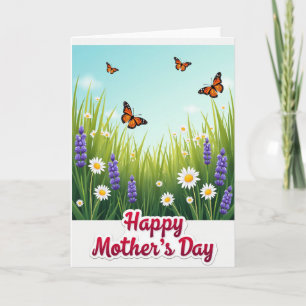 Lush Floral Happy Mothers Day Card