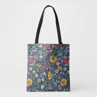 Lush Flowers and Vines - Forest Floor Tote Bag