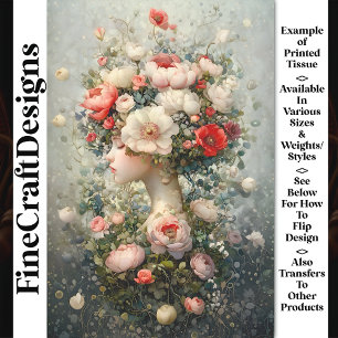 Lush Flowers + Mother Nature AG6 Decoupage Tissue Paper