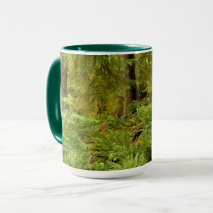 Lush Forest & Ferns   Ecola State Park, Oregon Mug