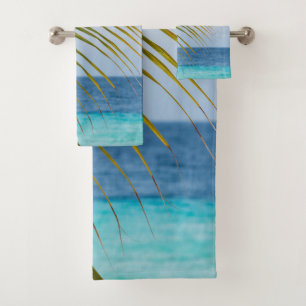 Lush Glam Palm Ocean 1 Bath Towel Set