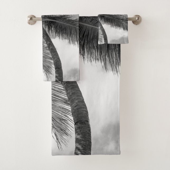 Lush Glam Palm Tree 2 Bath Towel Set (Insitu)