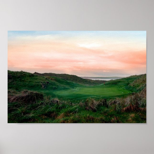 lush green Ballybunion links golf course Poster (Front)