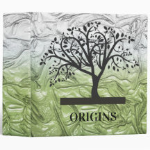 Lush Green Black Tree Genealogy Binder