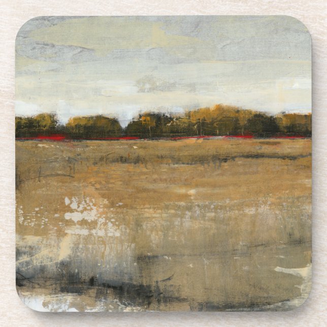 Lush Green Countryside Landscape Coaster (Front)