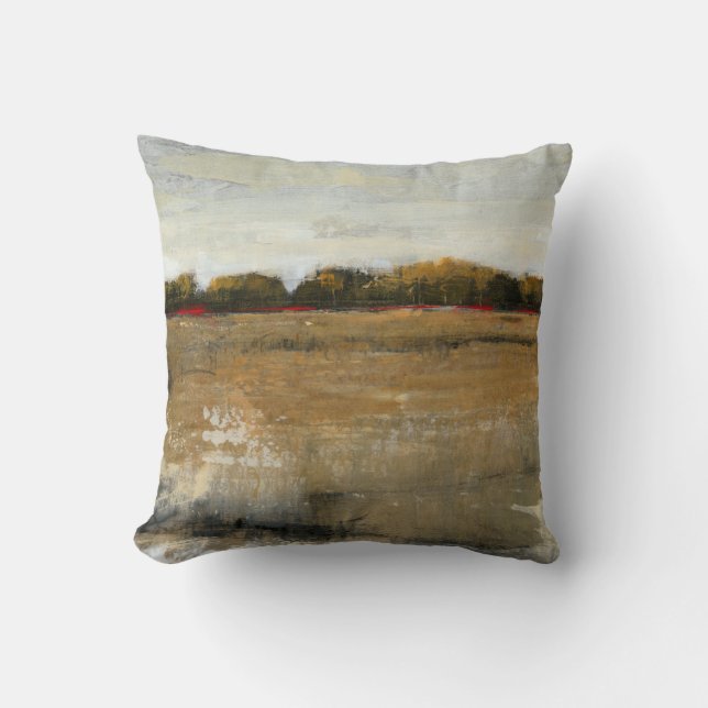 Lush Green Countryside Landscape Cushion (Front)
