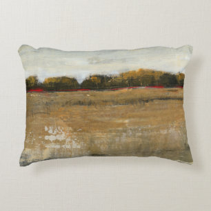 Lush Green Countryside Landscape Decorative Cushion