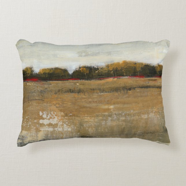 Lush Green Countryside Landscape Decorative Cushion (Front)