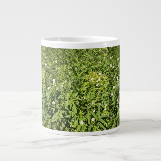 Lush green field large coffee mug (Front)