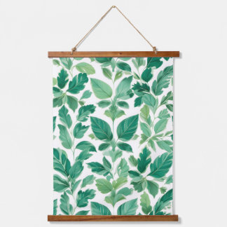 Lush Green Foliage Pattern Hanging Tapestry