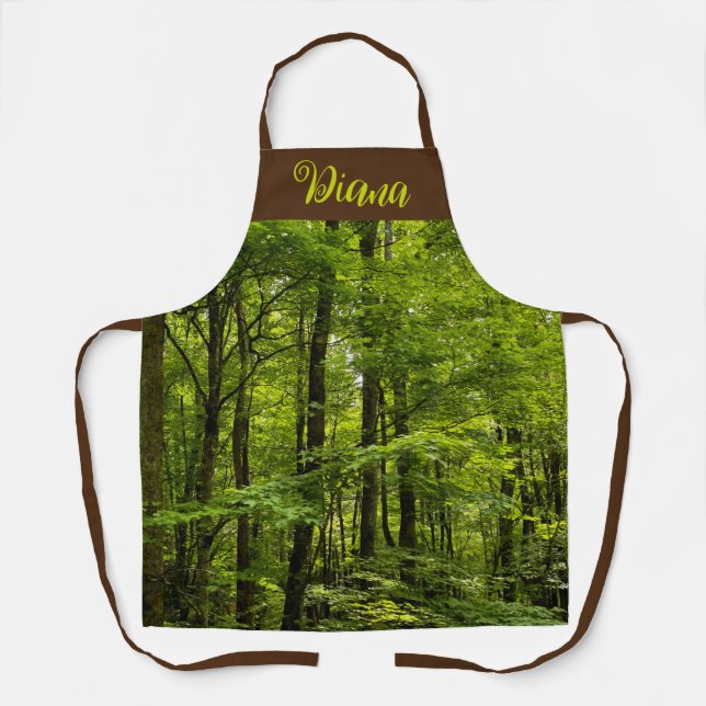 Lush Green Forest Apron (Front)