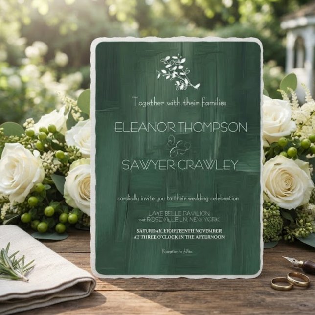 Lush Green Garden Wedding Invitation (Creator Uploaded)