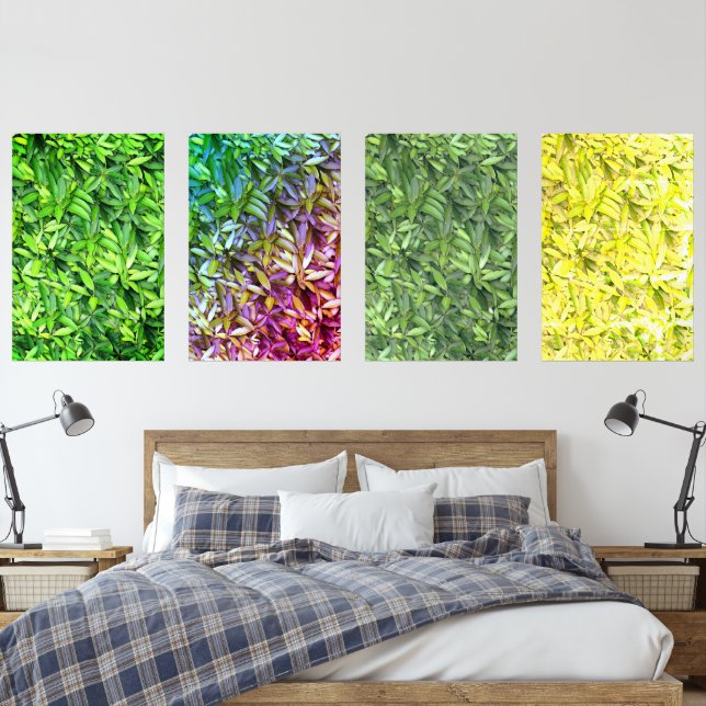 Lush Green Leaves Pattern – Nature Botanical  (Bedroom)
