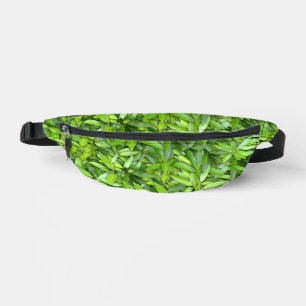 Lush Green Leaves Pattern – Nature Botanical Bum Bags