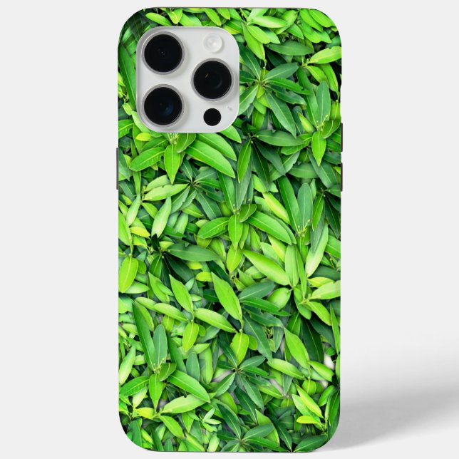 Lush Green Leaves Pattern – Nature Botanical  Case-Mate iPhone Case (Back)