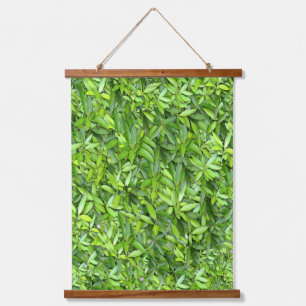 Lush Green Leaves Pattern – Nature Botanical Hanging Tapestry