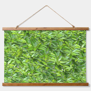 Lush Green Leaves Pattern – Nature Botanical  Hanging Tapestry