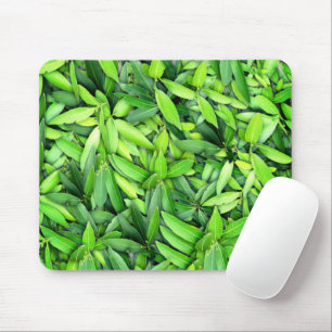 Lush Green Leaves Pattern – Nature Botanical  Mouse Mat