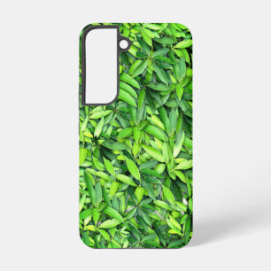 Lush Green Leaves Pattern – Nature Botanical  Samsung Galaxy Case