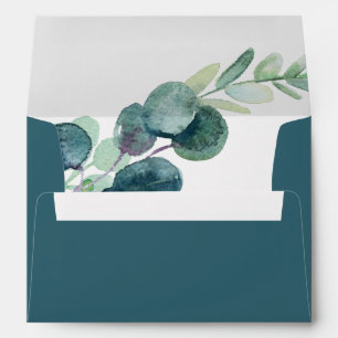 Lush Greenery and Eucalyptus Wedding Invitation Envelope