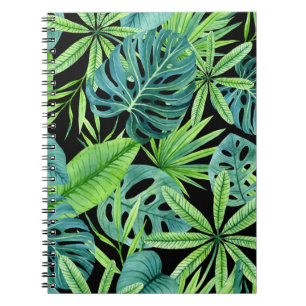 Lush Greenery: Tropical Plant Pattern Notebook