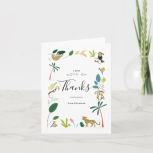Lush Jungle Thank You Cards