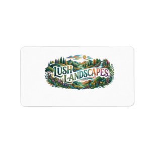 Lush Landscapes T-Shirt Label