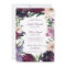 Lush Purple Flowers | Romantic Wedding Invitations