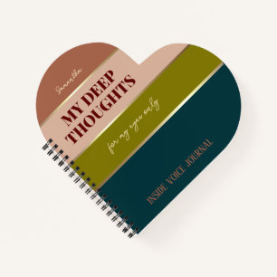 Lush Teal Green Pink Elegant Pocket Notebook