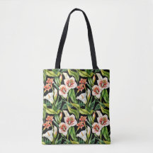 Lush Tropical Calla Lily Shopping Bag