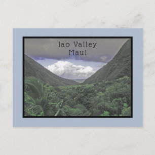 LUSH VERDANT GREEN IAO VALLEY IN MAUI POSTCARD