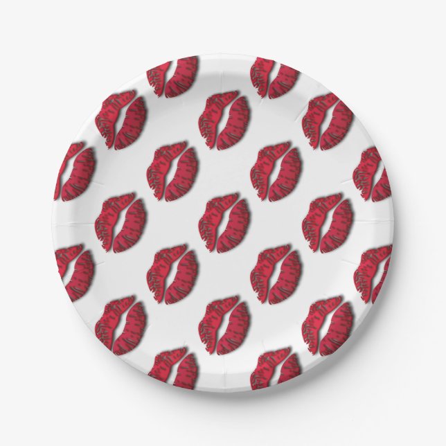 Lushious Lips Paper Plate (Front)