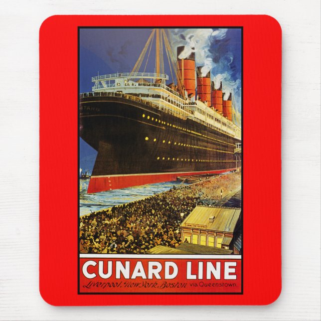 Lusitania Departing Mouse Mat (Front)