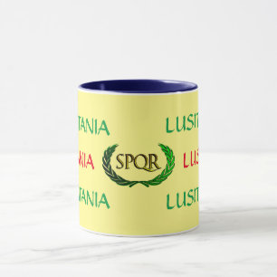Lusitania SPQR Roman Empire Mug