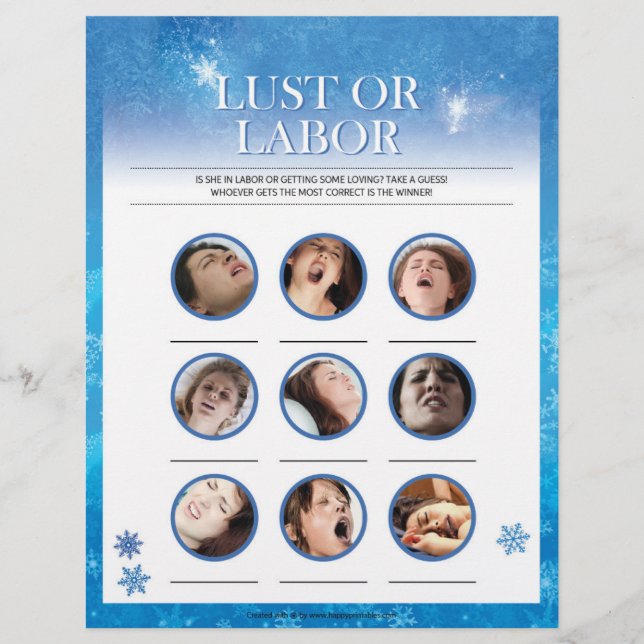 Lust Or Labour [Snowy Blue] Custom Letterhead (Front)