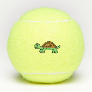 Lustiege Schildkröte Tennis Balls