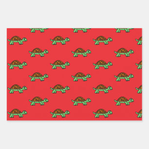 Lustiege Schildkröte Wrapping Paper Sheet