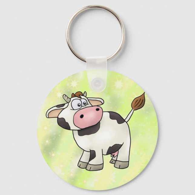 lustige Kuh  Key Ring (Front)