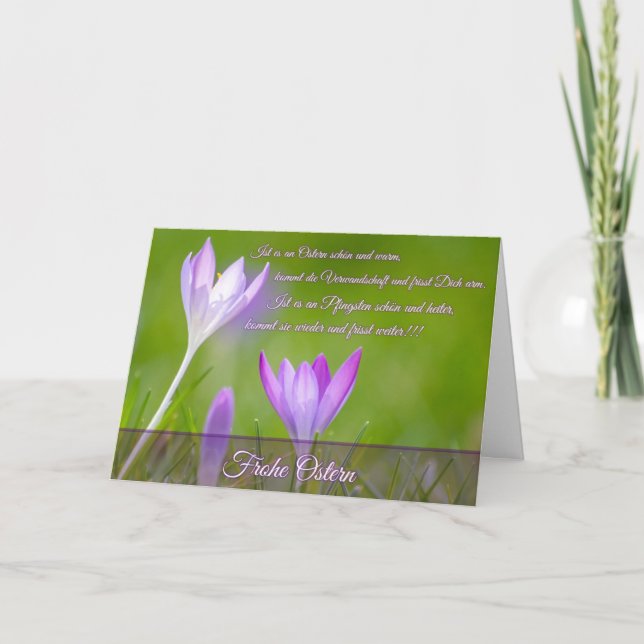 Lustige Ostergrüße für Deine Liebsten! Card (Front)