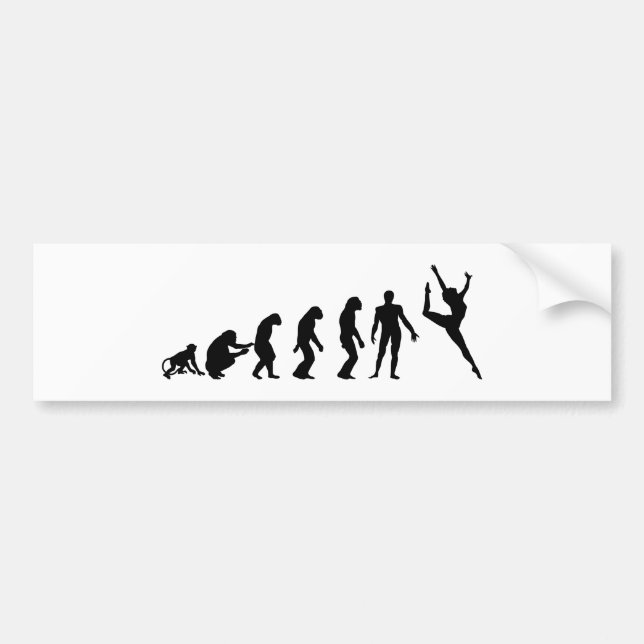 Lustiger Tanz Evolution Bumper Sticker (Front)