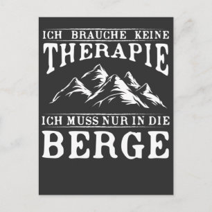 Lustiger Wander Spruch für Bergsteiger Postcard