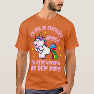 Lustiges Einhorn Glck Regenbogen Spa Unicorn T-Shirt