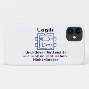 Lustiges Spaß Logikgatter mit boolescher Funktion  iPhone 11 Case