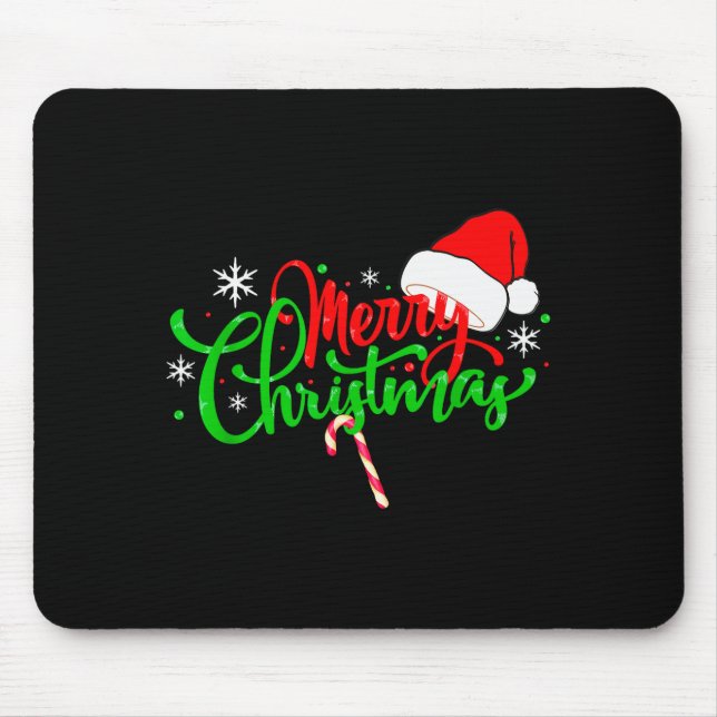 Lustiges Weihnachts Geschenke Merry Christmas Funn Mouse Mat (Front)