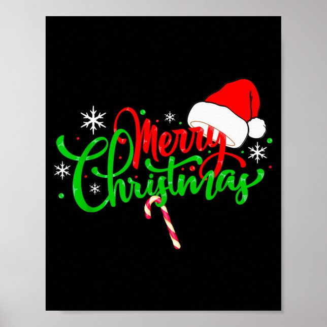 Lustiges Weihnachts Geschenke Merry Christmas Funn Poster (Front)
